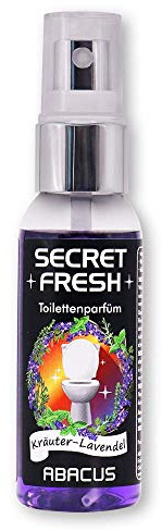 ABACUS® Secret Fresh Toilettenparfüm Kräuter-Lavendel, Toiletten Parfüm – verhindert Gerüche & schützt vor peinlichen Situationen – Toiletten Parfum, Secret Fresh Toilettenparfüm 50 ml (4388)