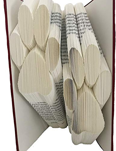 Gefaltetes Buch Pfoten – Buchkunst für Tierliebhaber