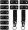 10 Stück Duty Belt Keeper Gürtelhalter Security Taktischer Gürtel Polizei mit 2 Stück Gürtel Karabiner aus Nylon Gürtel Keeper für Camping Wandern Sportarten (Schwarz)
