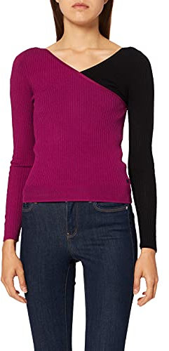 Desigual JERS_belgrado Maglione, Nero, M Donna