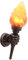 VOMI LED Fackel Wandlampe Flamme Wandleuchte Innen Außen Wandbeleuchtung Aussenleuchte Flurlampe Deko-Beleuchtung für Loft Wohnung Landhaus Korridor Treppenhaus Flur Balkon Schlafzimmerlampe