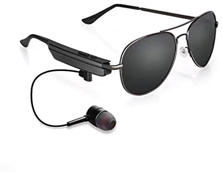 VBESTLIFE Intelligente Bluetooth-Sonnenbrille, Drahtlose Bluetooth 5.0-Brille Anrufe Musik Audio Outdoor-Kopfhörer-Sonnenbrille