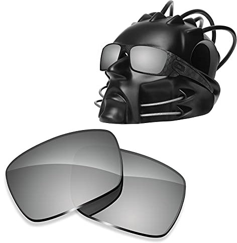 ToughAsNails Verres polarisés de rechange pour lunettes de soleil Oakley Fuel Cell, argent chromé, Taille unique