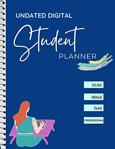 Undated Digital Student Planner : Planner, Digital Student Planner, Digital Planner iPad, Notability Planner, Goodnotes Template, Academic Planner, College Student Planner (English Edition)
