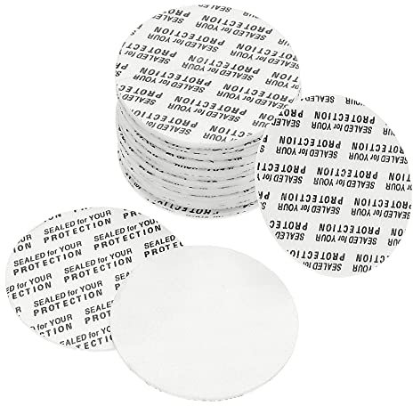 PATIKIL 38mm/1.5 Foam Lid Liner, 100Pack PS Foam Resistant Tamper Pressure Sensitive Seal for Bottle Cap Liners Seals