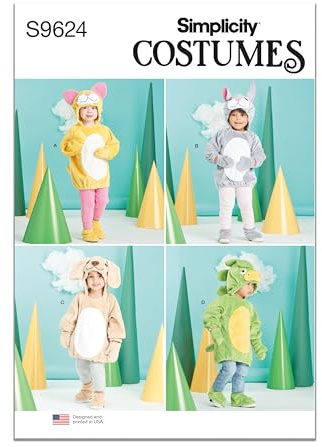 Simplicity SS9624A Toddler Costume A (1/2-1-2-3-4)