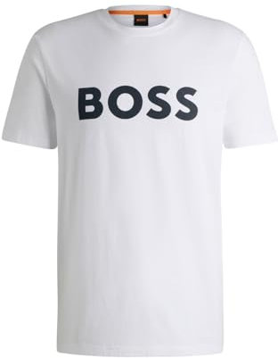BOSS Men's Thinking 1 T-Shirt, White100, XS