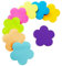 Sticky Notes, 560Sheets Plum Bossom Shape Self Sticky Notes Pad, Bright Post Stickies, Super Sticky Notes Pad, Colour Sticky Notes for Office Home School Meeting(76mmx76mm)