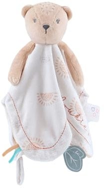 Noukie's - Schmusetuch für Kinder - Schmusetuch aus Veloudoux - Kendi, der Leopard - Viele Funktionen - Braun - 1 Stück