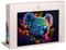 Ulmer Puzzleschmiede - Koala-Puzzle „Schmuckstück“ - Kunstvoll inszeniertes 1000 Teile Puzzle mit bunt geschmücktem Koala - aus der Puzzle-Kollektion Farben & Fantasy, Qualität Made in Germany