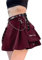 DINGJIUYAN Halloween-Uniform, Gothic-Gürtel, Steampunk-Rock, Cosplay, Grunge-Rock, kurzer Skaterrock, Femboy-Rock mit Gürtel, Zz-Wine+Blet, M