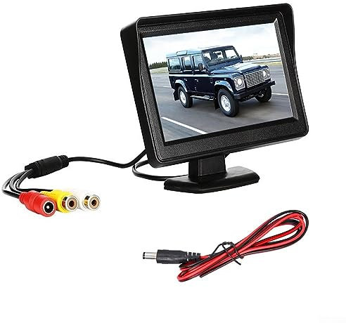 Mini-Auto-Monitor für Rückfahrkamera, 10,9 cm (4,3 Zoll) TFT-LCD-Rückfahrkamera, Einparkhilfe-System, mit 1 Kabel, einfache Installation