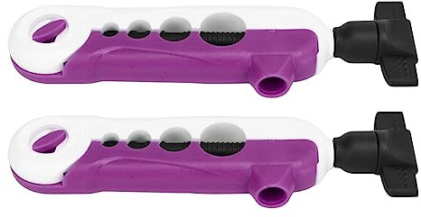 DAUZ Angelschnur-Wickelmaschine, Mini-Angelschnur-Spooler. Feder aus ABS für Staub Einsetzen (Weiß Lila)