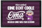Coole Oma Fußmatte XXL in 50x75 cm mit Spruch Regeln sind was für Eltern EIN lustiger Türvorleger für die Eingangstür Enkel Fußabstreifer Fußabtreter Türmatte cool Muttertag Tür