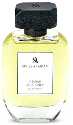 Swiss Arabian Jasmine and Honey Eau de Parfum for Women 100 ml – eine sanfte Verschmelzung von Honigblüten und kühner Zeder – ein unwiderstehlich einladender Duft