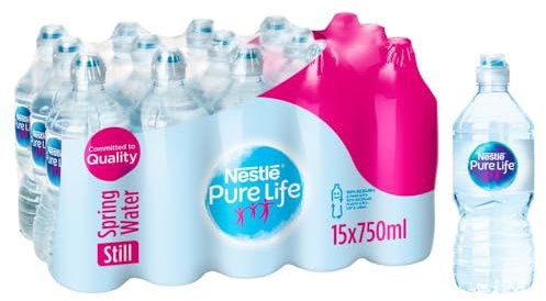 Pure Life Still Spring Water Sports Cap 750ml -Pack Of 15