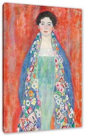 Pixxprint Leinwandbild - Gustav Klimt Fräulein Lieser |, Größe: 100x70cm, Leinwandbild, fertig gespannt, Wandbild, Dekoration, Kunstdruck, kein Poster