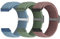 Yunshare 3 cinturini elastici intrecciati, chiusura rapida, 18 mm, 19 mm, 20 mm, 22 mm, in nylon, per Samsung/ Garmin/ Fossil, Amazfit, Huawei Watch, cinturino di ricambio per uomo e donna, 3 pezzi,