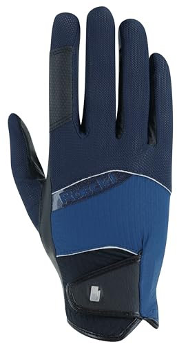 Roeckl Sports Reithandschuh Millero, Freizeit Sommer Handschuh, Blau 8