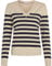 Tommy Hilfiger Damen Pullover Jersey Stitch V-Neck Strickpullover, Mehrfarbig (Her STP Dark Night Navy/Country Iv), XS