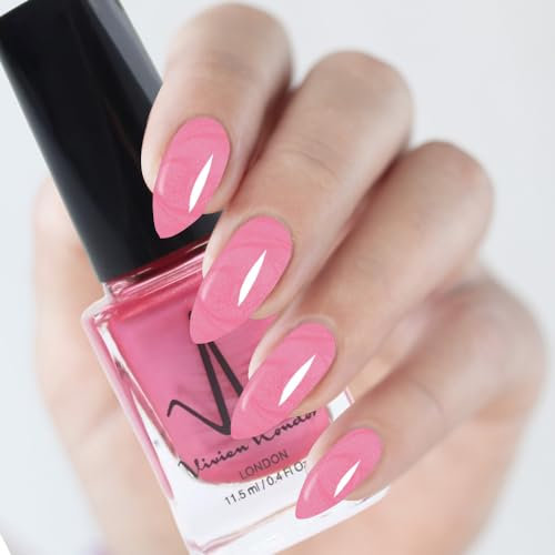 Classic Nail Polish Quick Drying Nail Varnish Long lasting No UV Need Natural Classic Nail Polish (117 - Shiny Baby Pink)