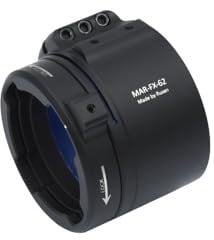 Rusan Modular Adapter MAR-FX für Wärmebild- und Nachtsichteräte mit 3-facher Verschraubung - für Zieloptik/Zielfernrohr BZW. Vorsatzgerät (Wärmebildkamera/Nachtsuchtgerät) (59 mm)