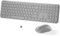 Wireless Keyboard and Mouse Set – MPTOG Full-Sized 110Pcs Slim Round Key Design, Quiet Typing, Adjustable DPI Ergonomic Mouse, Wireless Combo for PC, Mac, Laptop, Tablets(Space Gray)