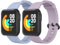 Oumida 2 Pièces Bracelet Compatible avec Xiaomi Mi Watch Lite/Redmi Watch, Sport Silicone Souple pour Xiaomi/Redmi, Bleu Clair+Violet Clair