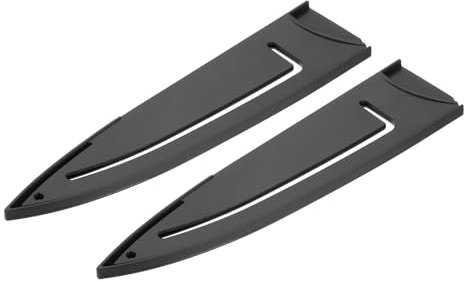 PATIKIL 2Pcs PP Universal Knife Cover, Knife Protector Sleeve for 8 Chef Knife Guard Cover for Kitchen, Dining Room, Black