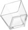 VICASKY Grand vase carré en verre pour culture hydroponique - Vase transparent - Pour décoration de table et utilisation polyvalente en intérieur et en extérieur
