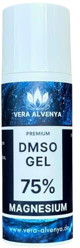 DMSO Magnesium GEL, 75% DMSO Original Magnesiumchlorid, hochdosiert DMSO 99,9 Prozent Reinheit mit Dimethysulfoxid 99,9% 50ml Airless HDPE-Tube, Natur