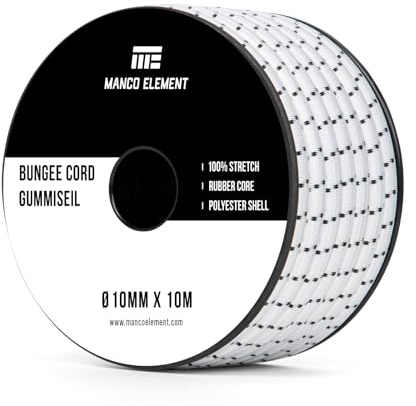 Manco Element Gummiseil 10mm x 10m Gummischnur Expanderseil Gummiband