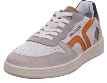 Kamo-Gutsu Campo-048 - Herren Schuhe Sneaker - Beige-Arancio