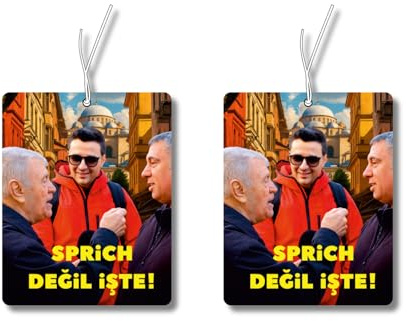 2x Sprich degil iste Duftbaum Auto lustig, Autoduft,Lufterfrischer Duftspender, Wagen Tuning, TikTok MEME, otokoku