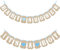 Losuya Wimpelkette für Babypartys, Banner aus Kraftpapier, rustikale Taufe, Babyparty, Foto-Requisiten, Geburtstagsparty-Dekoration (It's a Boy)
