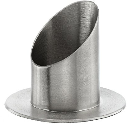 Langkerzen Kerzenleuchter Messing vernickelt Silber Matt für Ø 60 mm Altarkerzen, Taufkerzen, Kommunionkerzen, Anlasskerzen
