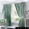 Fusion Dijon Blackout Pencil Pleat Lined Curtains, Duck Egg, 66 x 54 Inch