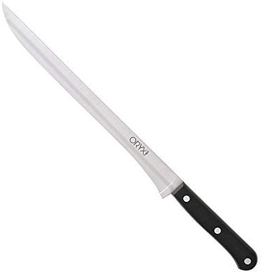 Oryx 5800170 Grenoble Schinkenmesser, Klinge aus Edelstahl, 25 cm Schwarz.