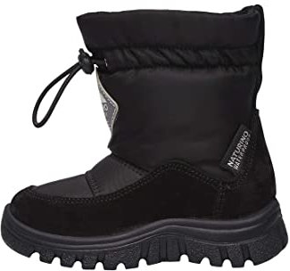 Naturino Varna-Stiefel aus Leder und Gewebe-Schwarz schwarz 33