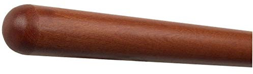 TIBU Handlauf Holz Mahagoni Treppe Wand Geländer/Rundholz/Stange/Griff lackiert 42 mm mit bearbeiteten Enden ohne Handlaufhalter 1500 mm / 150 cm / 1,5 m Halbkugel gefräst