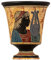 Coupe de Justice de Pythagore Tasse de Foire de Pythagore Dieu Grec Ancien Apollo Céramique peinte à la main