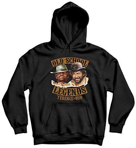 Terence Hill Bud Spencer Hoodie - Old School Legends - Terence & Bud (schwarz)
