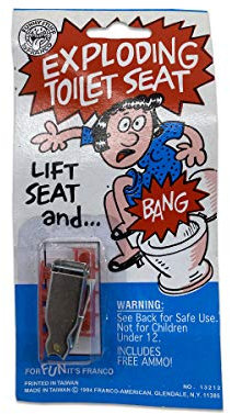 J Jones London Exploding toilet seat for fun