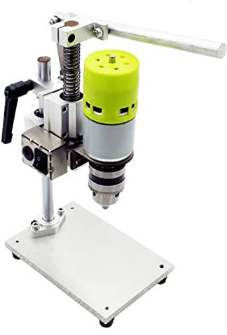 Quesardens 7 Speed Mini Drill Press Machine 1.5-10mm Small Pillar Drill Machine Mini Bench Table Drill for Drilling Wood Aluminum Plate Profile