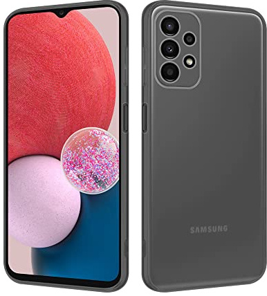 HSP Hülle für Samsung Galaxy A13 4G, Silikon Handyhülle, Case, Transparent | Vergilbungsfrei, kristallklar, passgenaue Aussparungen, erhöhte Ränder, Handy Schutzhülle, Silikonhülle, Phone Cover