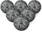 URMAGIC 6 Pcs Mosaic Sphere Balls, 6cm Decorative Orbs Set,Table Centerpiece Balls,Round Decorative Glass Balls,Ball Sculpture Figurines,Mosaic Deco Balls for Bowls Vases