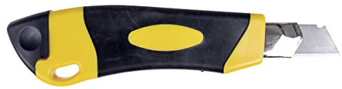 OFFICE PRODUCTS Safety Cuttermesser Standard/der Klinge: 17 mm Länge der Klinge: 99 mm/Cutter Sicherheitscutter Universalmesser/Gummigriff mit Sicherheitsarretierung / 1 Stück