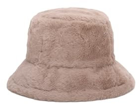 QUEEN HELENA Fischerhut mit weichem Fell für Damen CP302 Khaki, One Size