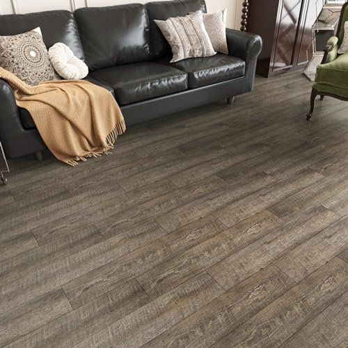 VaryPaper Piastrelle Adesive Pavimento in PVC Effetto Legno Vintage 90cmx15cm 20 Pezzi Pavimento PVC Incastro Listoni Finto Parquet Laminato Mattonelle Adesive Cucina Pavimento Garage Soggiorno Scale