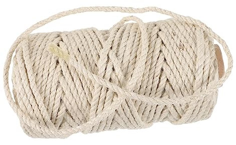 Beavorty Corda Tiragraffi per Gatti in Sisal da 4 5 Mm Rotolo da 50 M Materiale di Ricambio per Tiragraffi Usurato